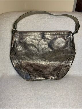 Maurizio Taiuti Metallic Leather Shoulder Bag - Women's Handbag